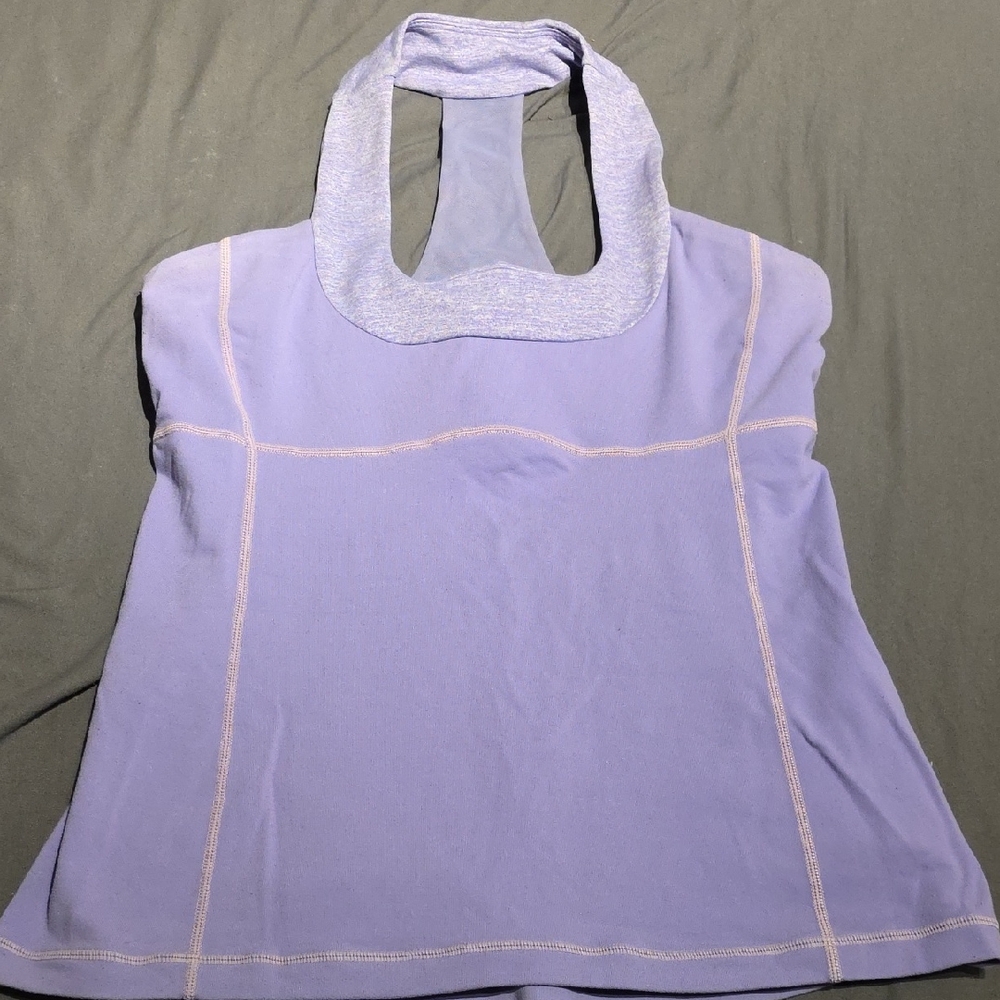 lululemon athletica Purple Halter Neck Tank Top